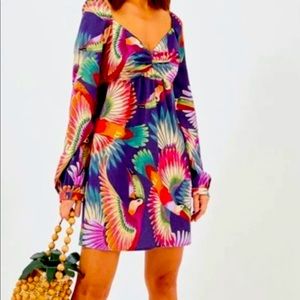 FARM Rio Navy colorful toucans dress!